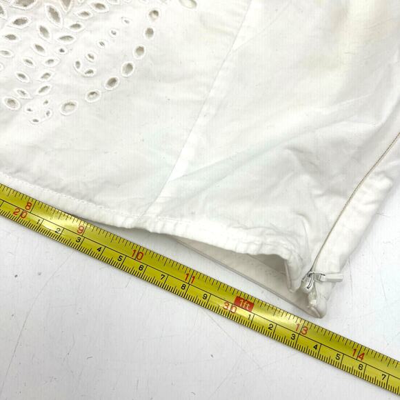 Opening Ceremony x Chloe Sevigny Cropped Eyelet Tank Top White - Picture 8 of 10